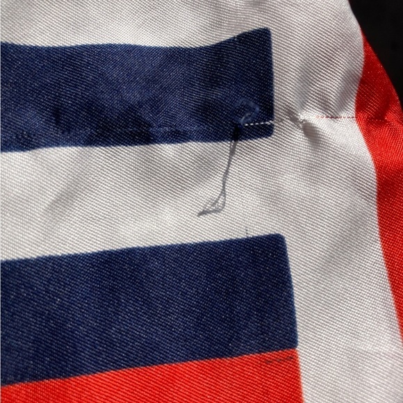 Liz Sinclair Red White Blue Rope Lasso Handkerchief One Size Made in Italy Light - Picture 8 of 10